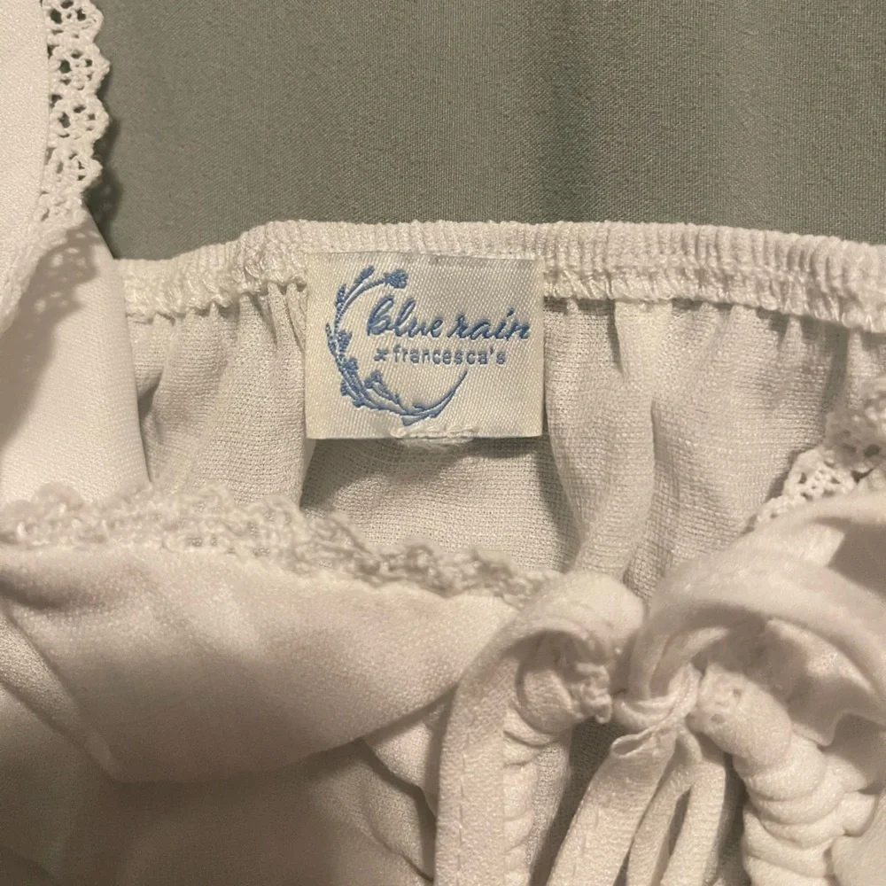 Francesca's White Ruffle Tank Top - Picture 3 of 4